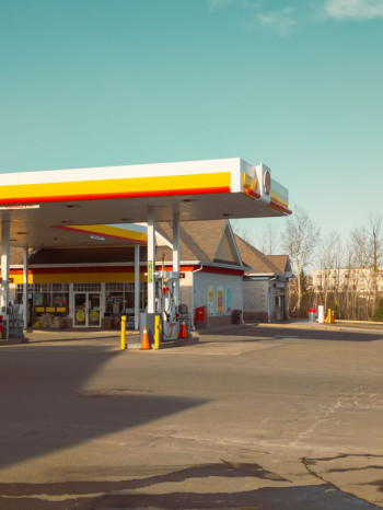 A petrol station