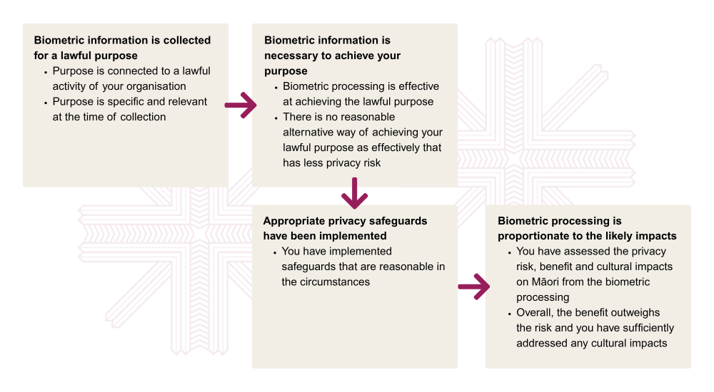 A flowchart showing the four points discussed as being crucial to Rule 1.